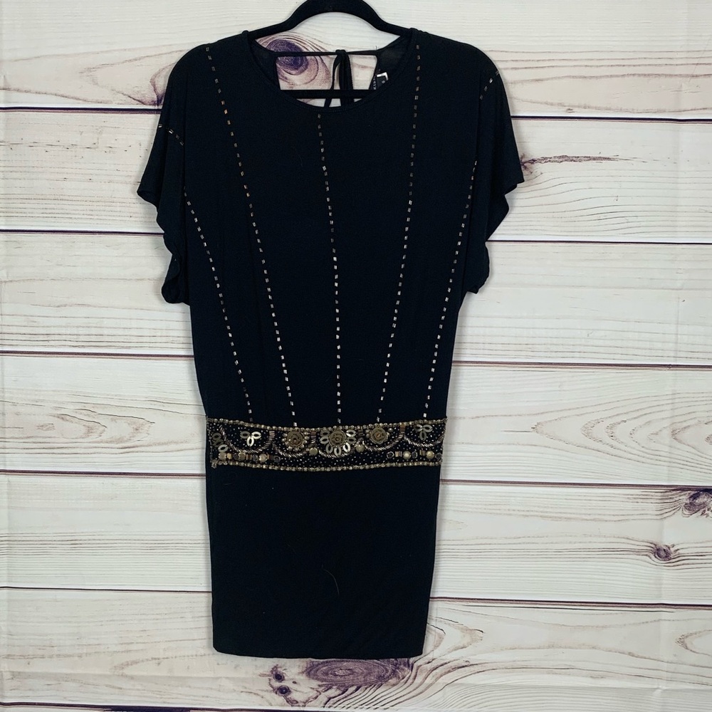 Nikibiki black embellished tunic / dress